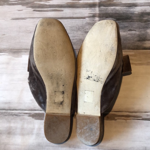 JEFFREY CAMPBELL VELVET MULES W/ BOW SIZE 9.5 - Picture 6 of 7